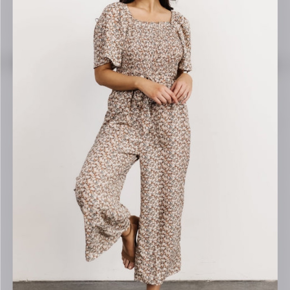 Baltic Born Lindie Smocked Jumpsuit | Multi Floral